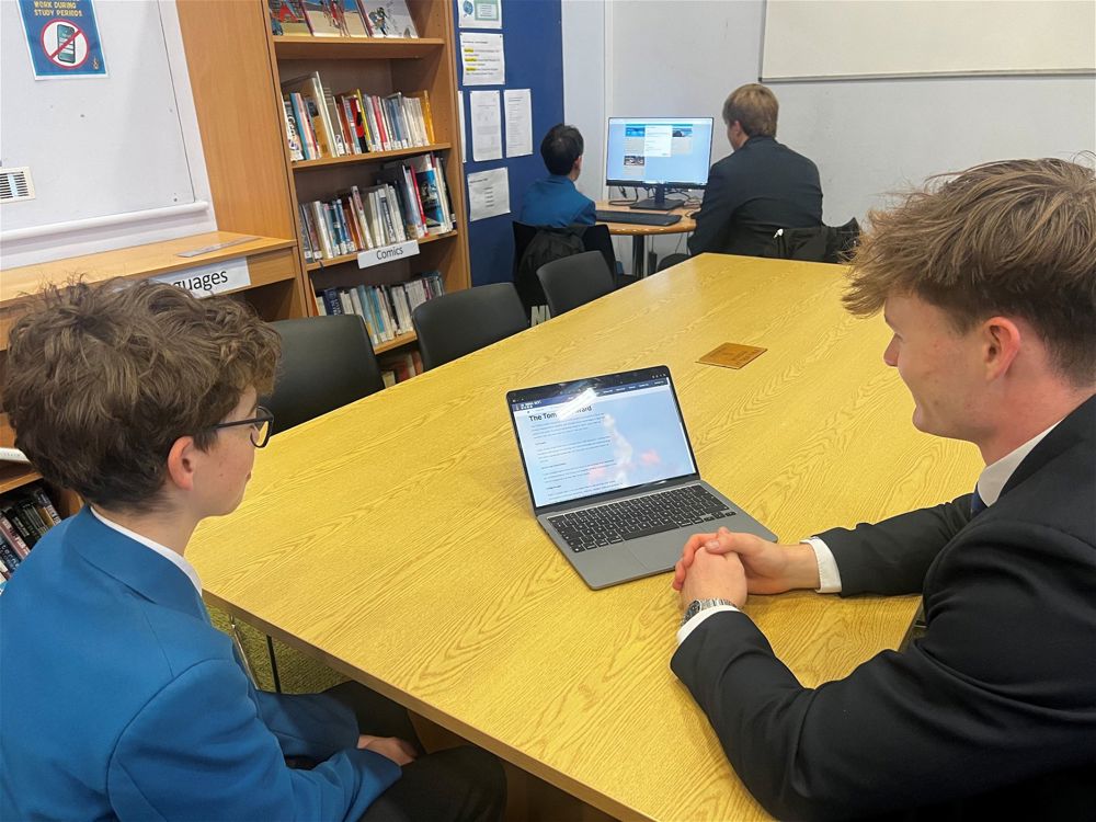 Year 13 Students Support Year 7 Pupils - Image