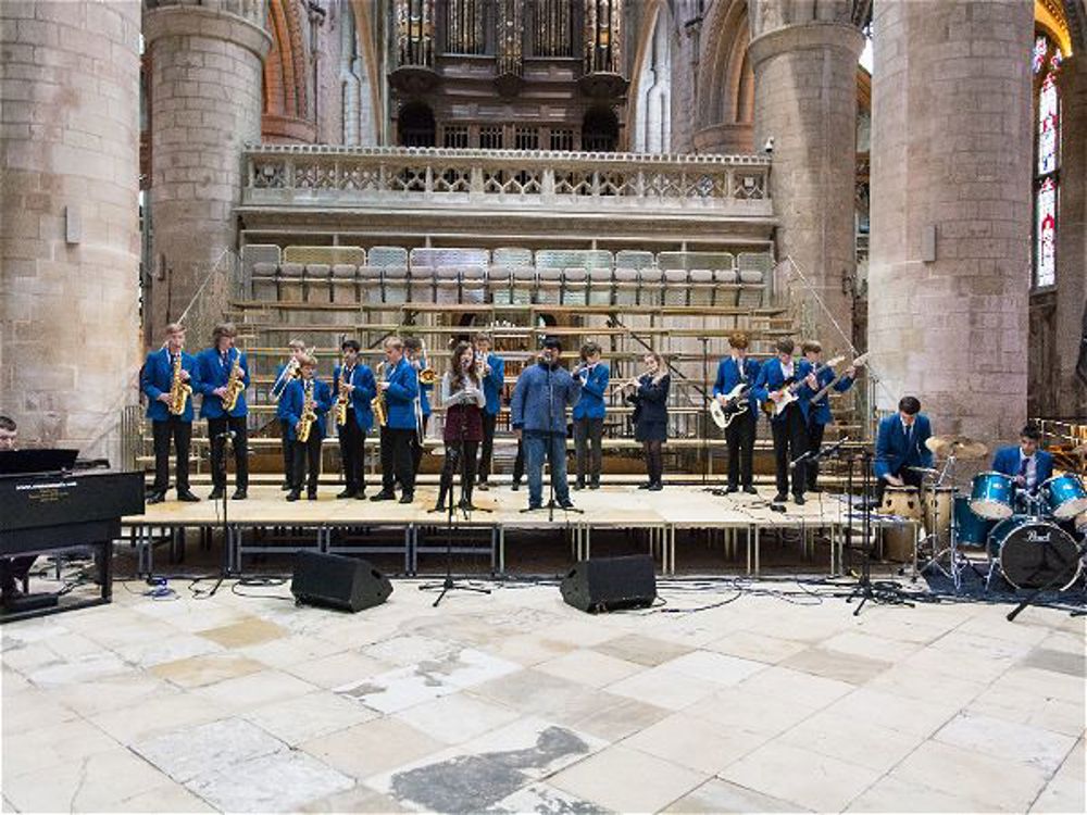 The Jazz Band Performs at Gloucester Cathedral - Image