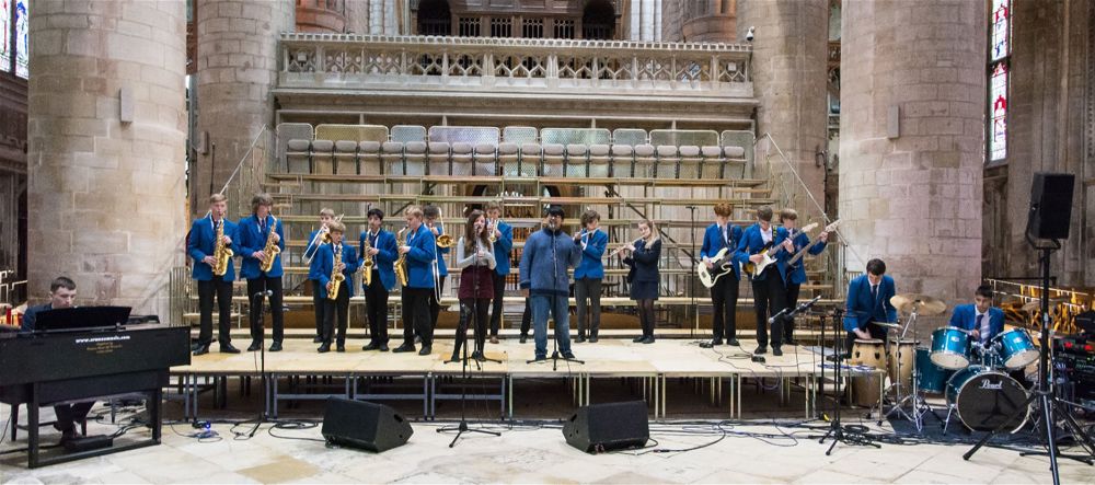 The Jazz Band Performs at Gloucester Cathedral