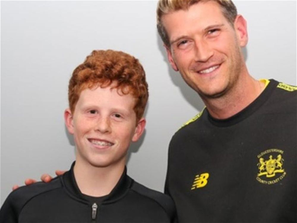 Charlie Wins at Gloucestershire County Cricket Awards - Image