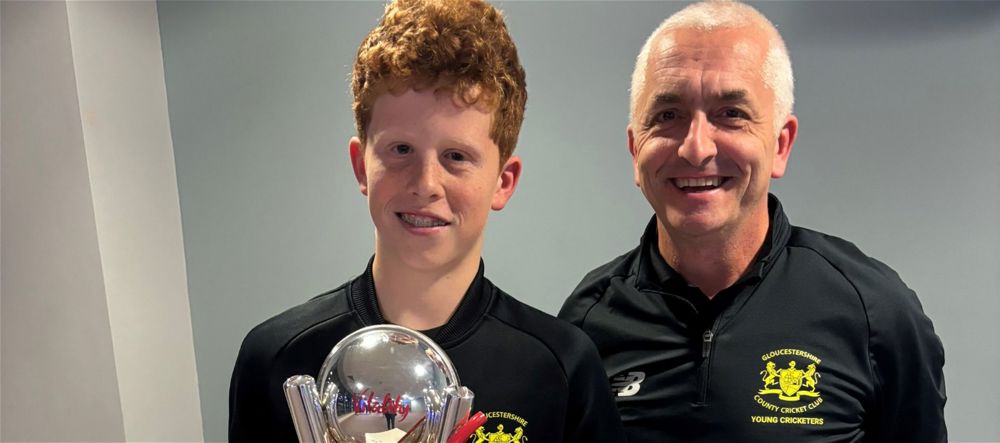 Charlie Wins at Gloucestershire County Cricket Awards