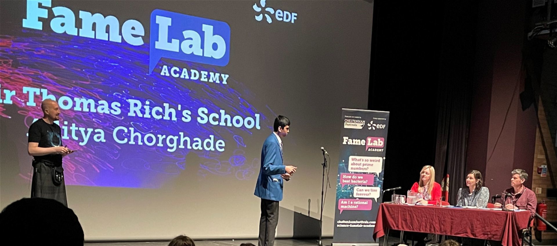 Aditya Wins Gloucestershire FameLab STEM Final