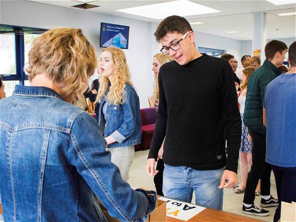 Students Celebrate A Level Success - Image