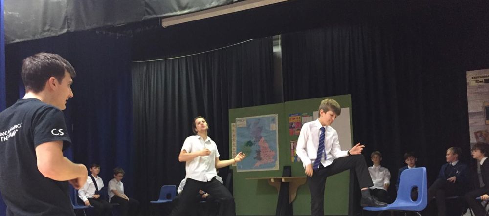 The cast of our school production, School of Rock, were treated to a masterclass by actor Cameron Sharp