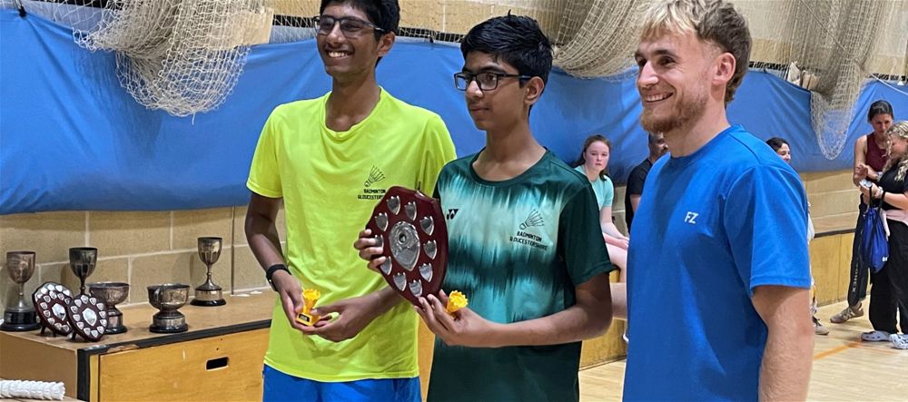 Satvik and Vineet Crowned County Badminton Champs