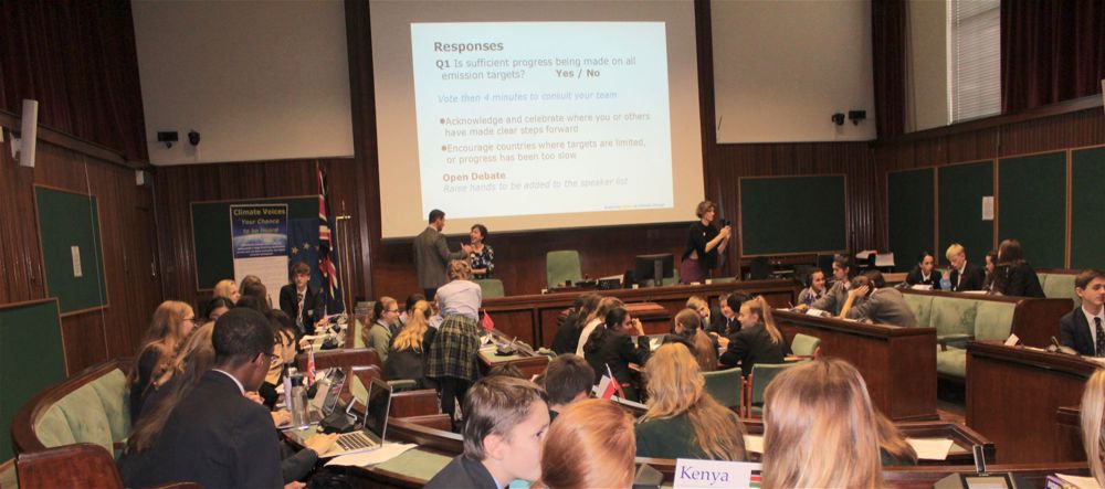 Six Sixth Form students represented STRS at a Climate Change Conference (PSHE)