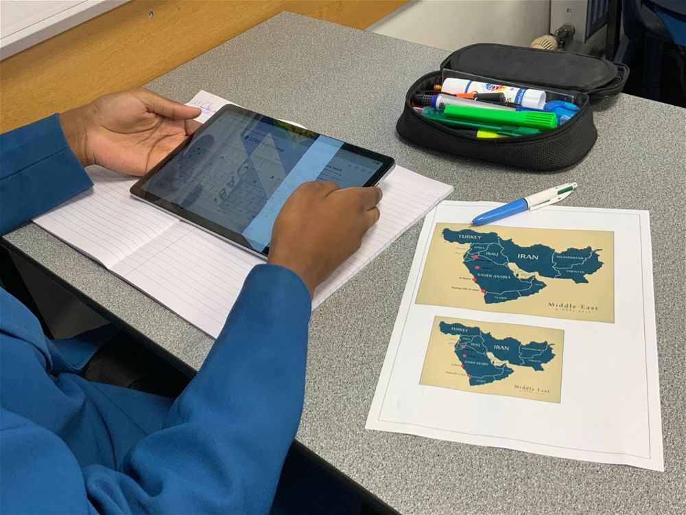 New iPads with GIS Courtesy of PTFA - Image