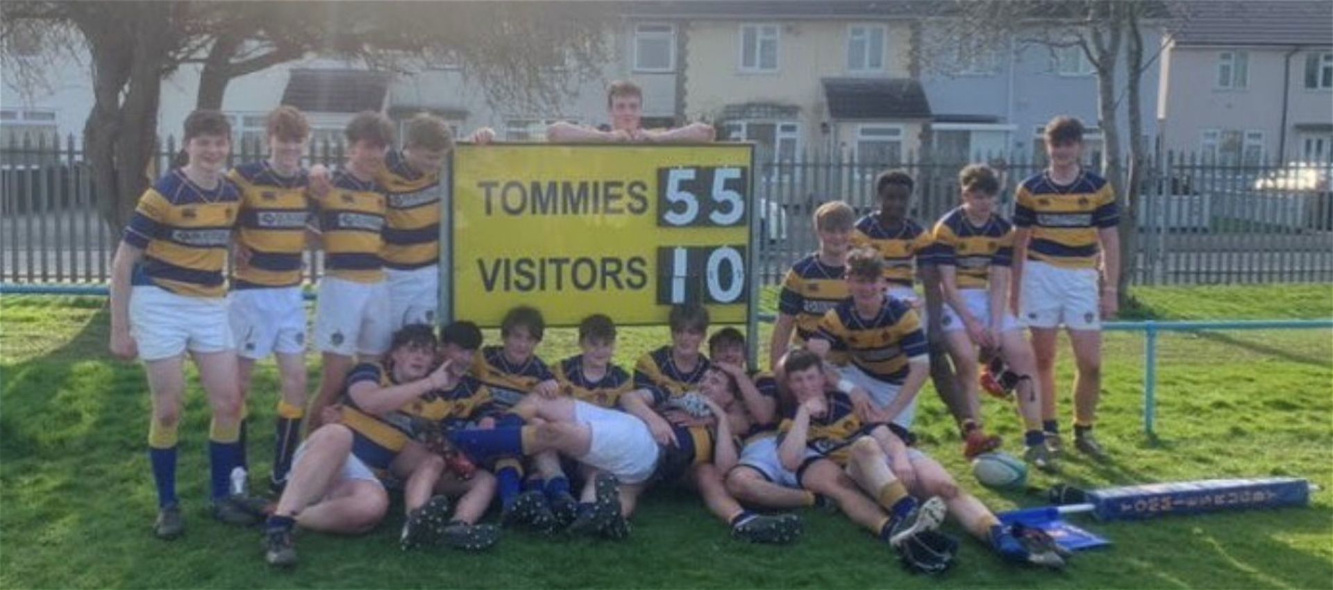 U16 County Cup Rugby Win