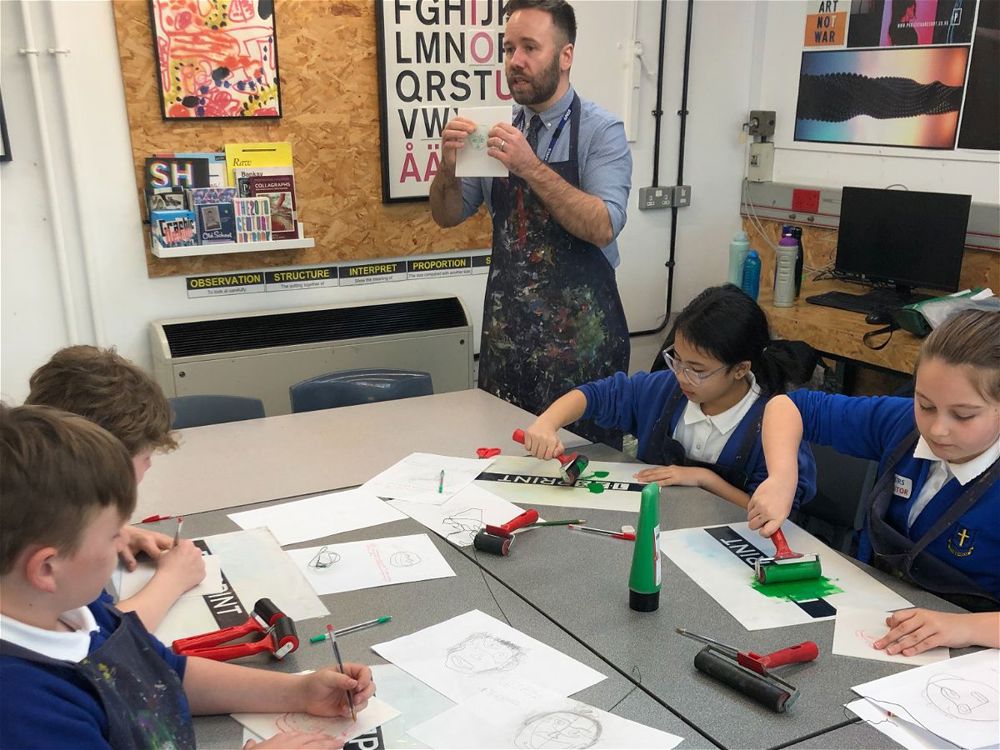 Kingsholm Pupils Experience Art at STRS - Image