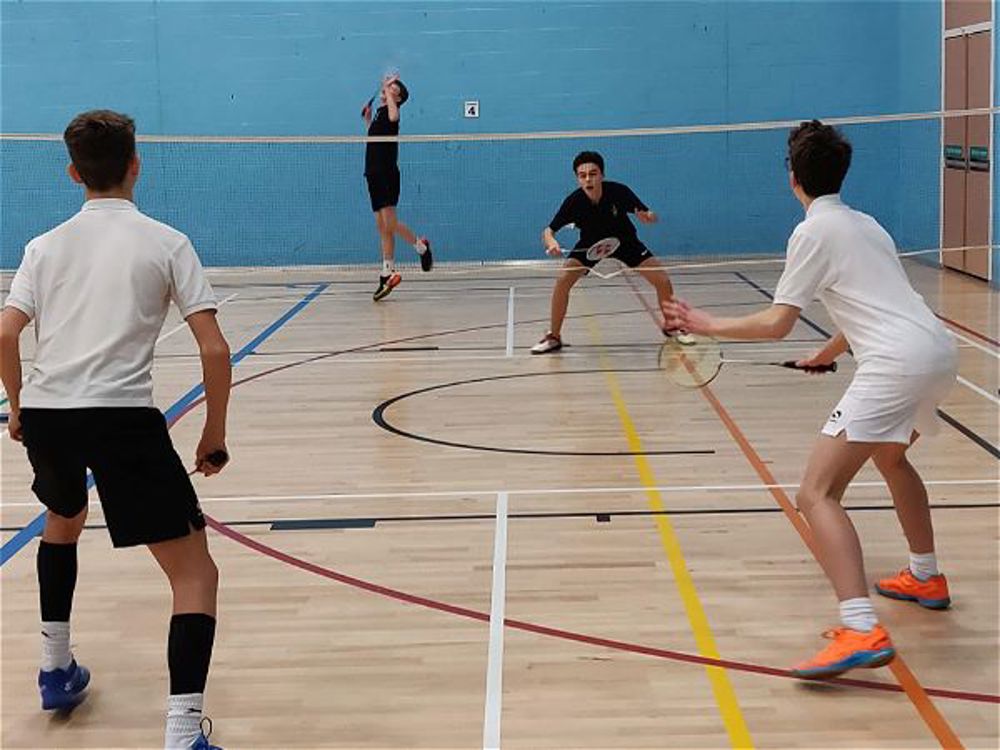 KS4 Badminton team come second in Gloucestershire School Game's County Finals. - Image