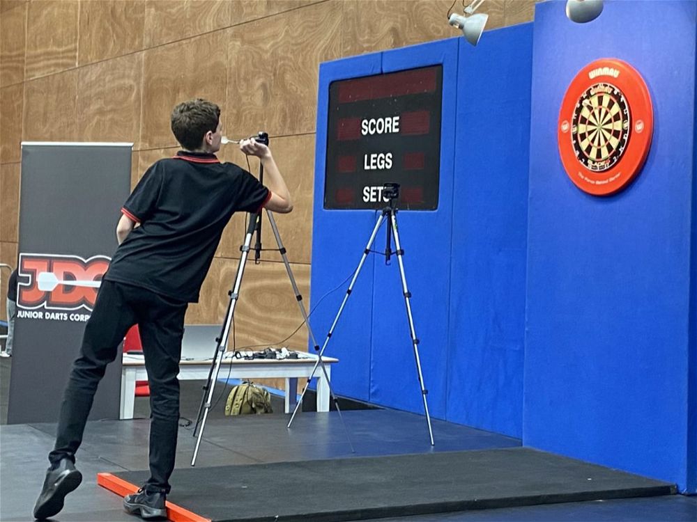 Student Takes Part In Darts World Championships - Image