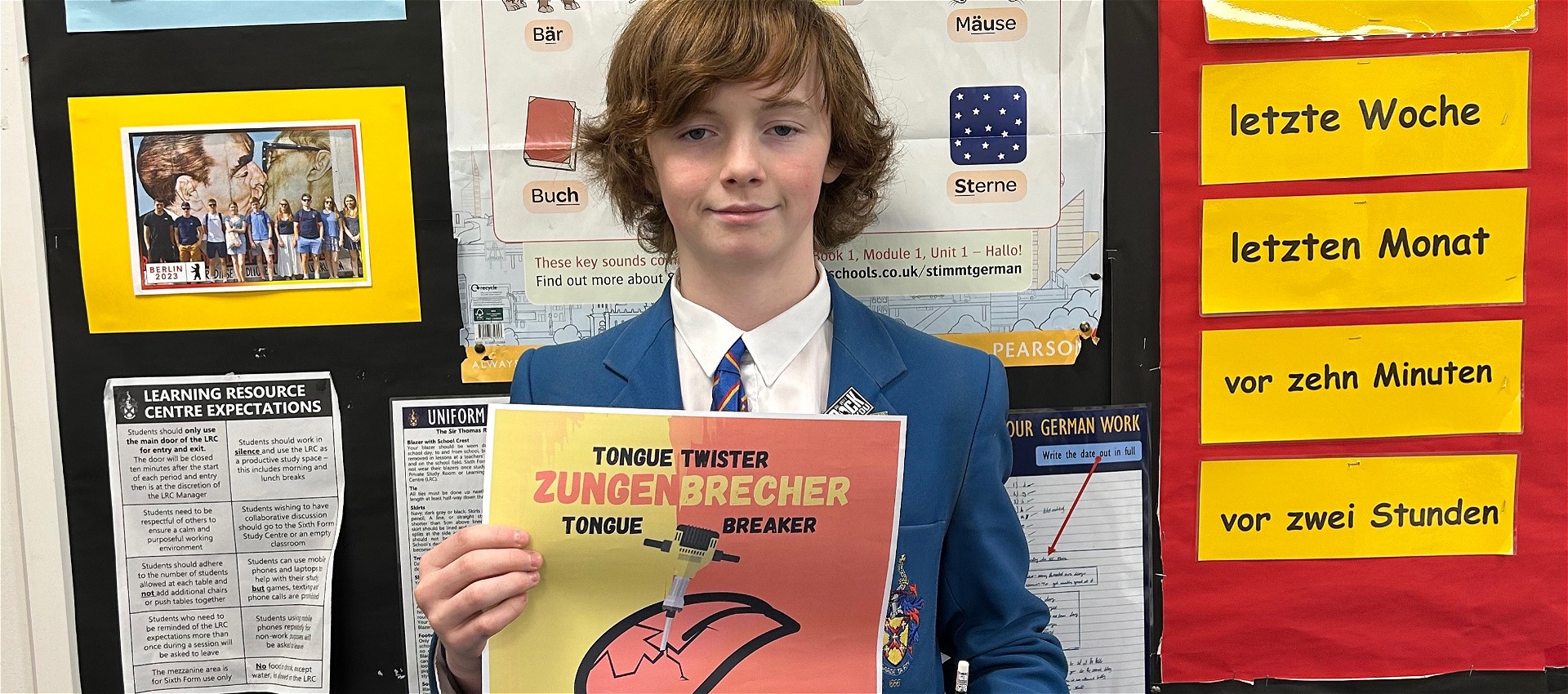 Sam Wins First Prize in German Competition