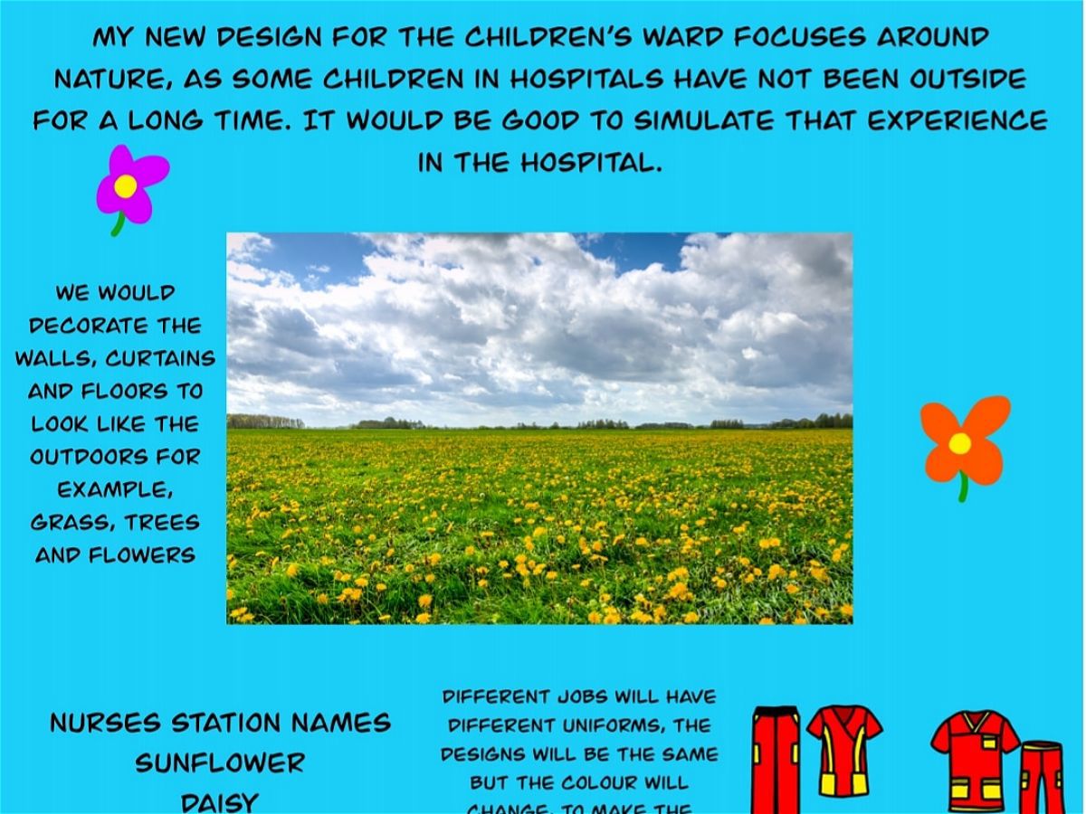 Photo 3 - Our pupils' entries for the Gloucester Royal Hospital's ward design competition!