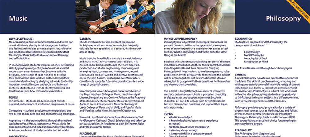 New Sixth Form Prospectus